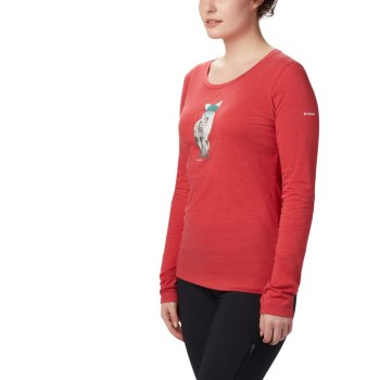 Columbia Sweater Dames, Ruby Falls Long Sleeve Rood, 62RJOSKFI